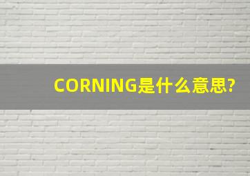 CORNING是什么意思?