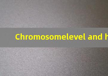Chromosomelevel and haplotype