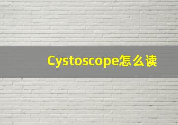 Cystoscope怎么读