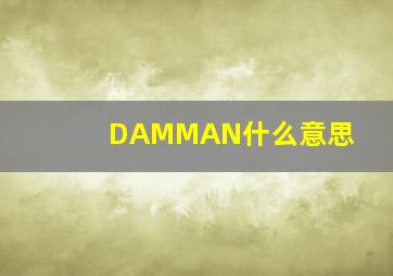 DAMMAN什么意思