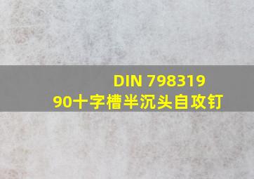 DIN 7983  1990十字槽半沉头自攻钉