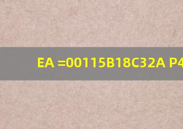 EA =00115B18C32A P4M266A