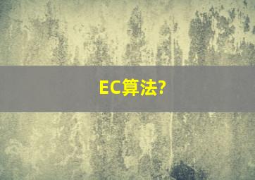 EC算法?