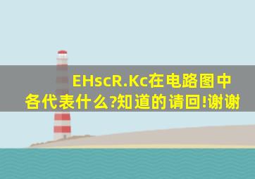 EH、scR.Kc在电路图中各代表什么?知道的请回!谢谢