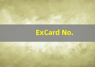 ExCard No.