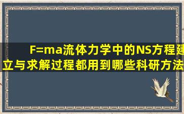 F=ma、流体力学中的NS方程建立与求解过程都用到哪些科研方法