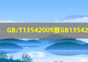 GB/T13542009跟GB13542009一样吗