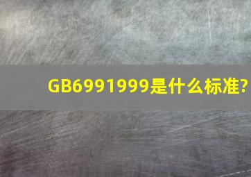 GB6991999是什么标准?