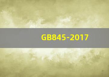 GB845-2017