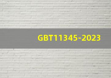 GBT11345-2023