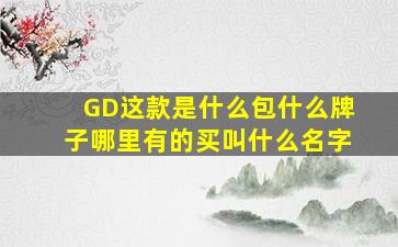 GD这款是什么包(什么牌子(哪里有的买(叫什么名字(