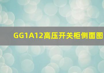 GG1A12高压开关柜侧面图