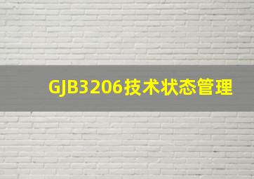 GJB3206(技术状态管理)