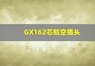 GX162芯航空插头