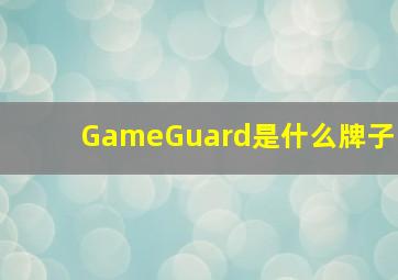 GameGuard是什么牌子