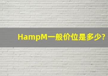 H&M一般价位是多少?