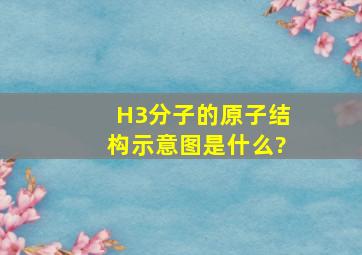 H3分子的原子结构示意图是什么?