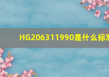 HG206311990是什么标准