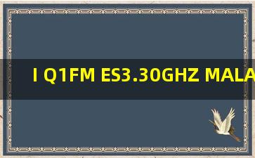 I Q1FM ES3.30GHZ MALAY L039B254是什么cpu?