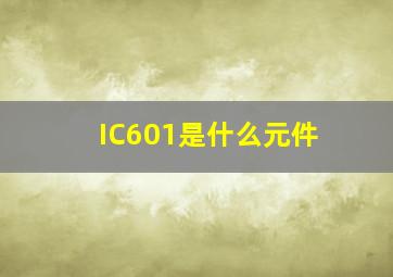 IC601是什么元件