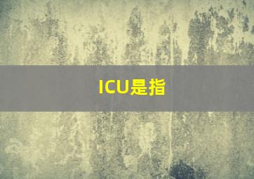 ICU是指()