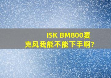 ISK BM800麦克风我能不能下手啊?