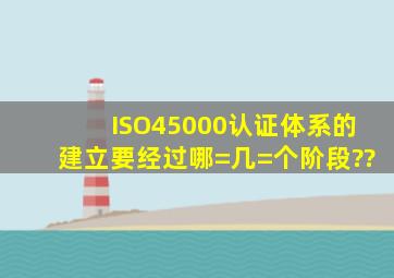 ISO45000认证体系的建立要经过哪=几=个阶段??