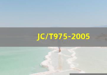 JC/T975-2005