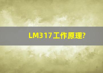 LM317工作原理?