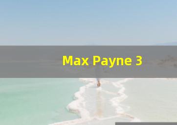 Max Payne 3 