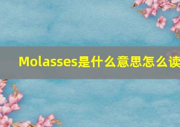 Molasses是什么意思怎么读
