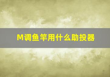 M调鱼竿用什么助投器(