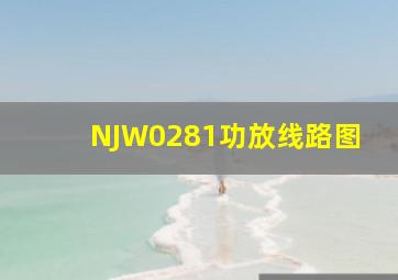 NJW0281功放线路图