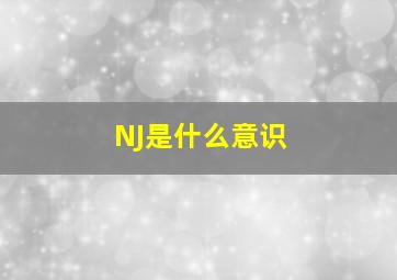 NJ是什么意识