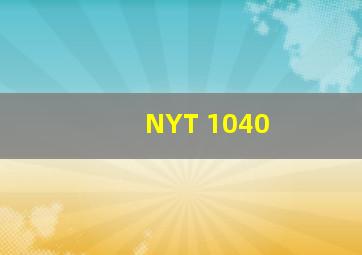 NY∕T 1040