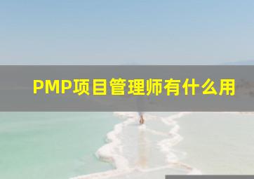 PMP项目管理师有什么用