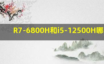 R7-6800H和i5-12500H哪个好?