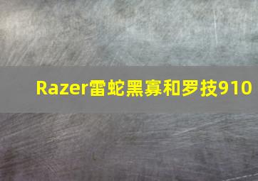 Razer雷蛇黑寡和罗技910