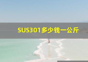 SUS301多少钱一公斤