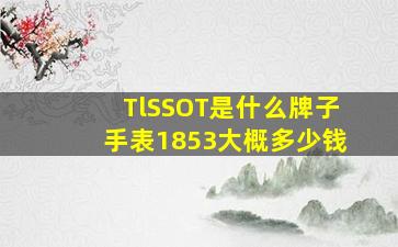 TlSSOT是什么牌子手表1853大概多少钱