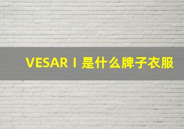 VESARⅠ是什么牌子衣服(