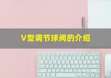 V型调节球阀的介绍