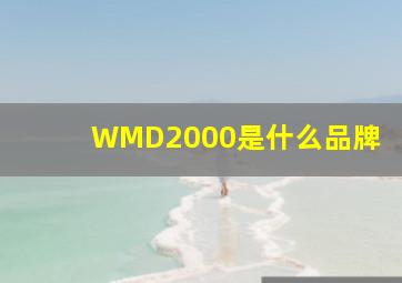 WMD2000是什么品牌
