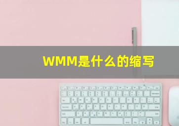 WMM是什么的缩写