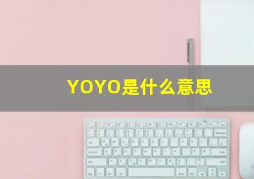 YOYO是什么意思