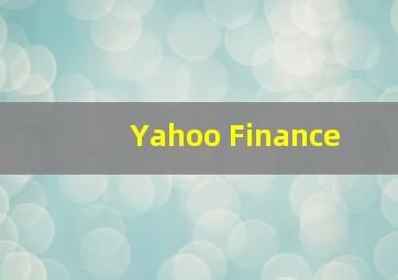 Yahoo Finance 