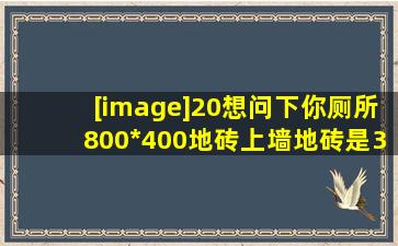 [image]20想问下你厕所800*400地砖上墙地砖是300*300的配起好看吗