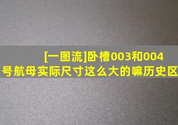 [一图流]卧槽,003和004号航母实际尺寸这么大的嘛历史区