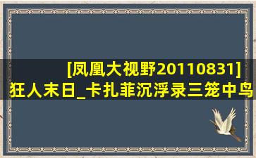 [凤凰大视野20110831]狂人末日_卡扎菲沉浮录(三)笼中鸟种子下载地址...