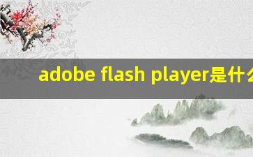 adobe flash player是什么?